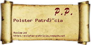 Polster Patrícia névjegykártya